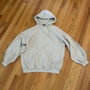 BOOHOO Exposed Seams Sweatshirt, Size Small